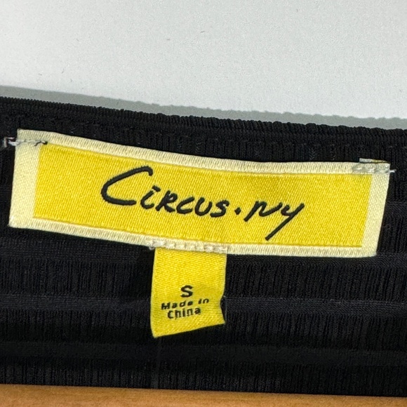 Circus NY Women’s Small Anthracite Black Cut Out Kelsie Stretch Long Sleeve Top - Picture 3 of 10